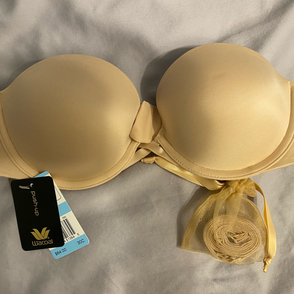 Nude Strapless Push-up bra by Wacoal size 30C